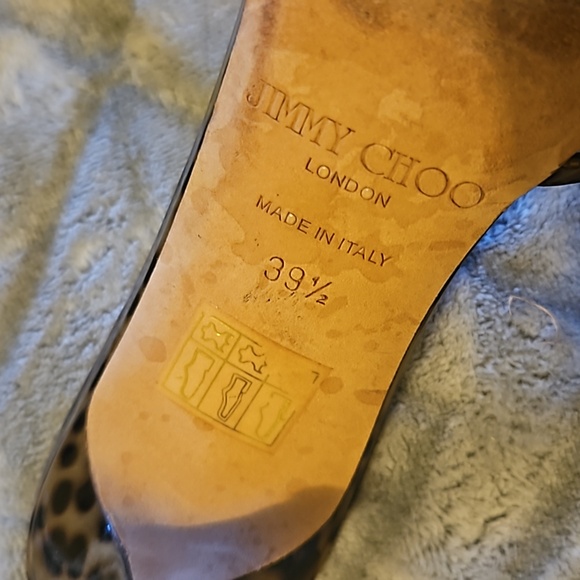 Jimmy Choo Ivana Leopatd print patent slide - Picture 3 of 4